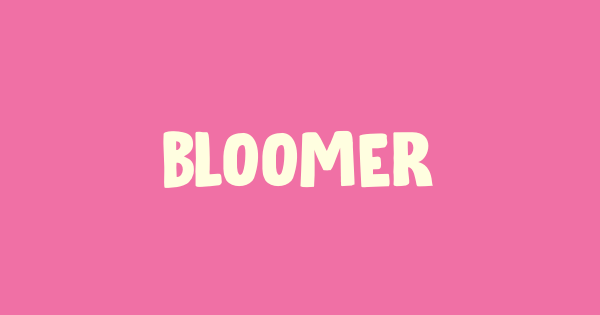 Bloomer font thumbnail