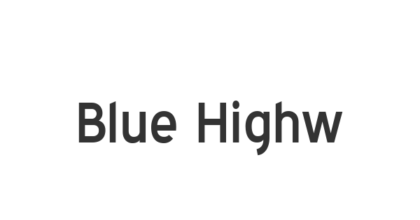 Blue Highway font thumbnail