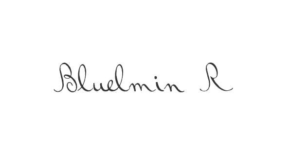 Bluelmin Ralph font thumbnail