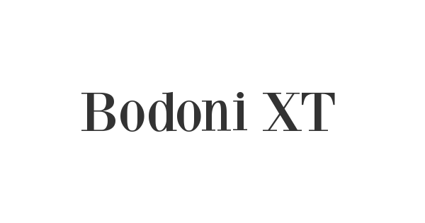 Bodoni XT font thumbnail