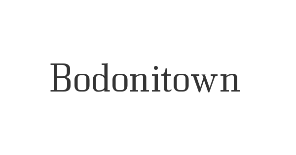 Bodonitown font thumbnail
