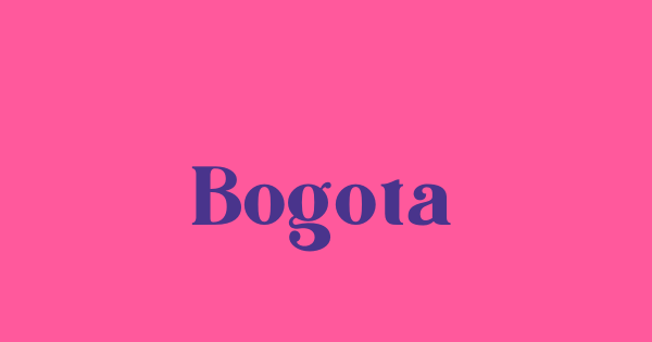 Bogota font thumbnail