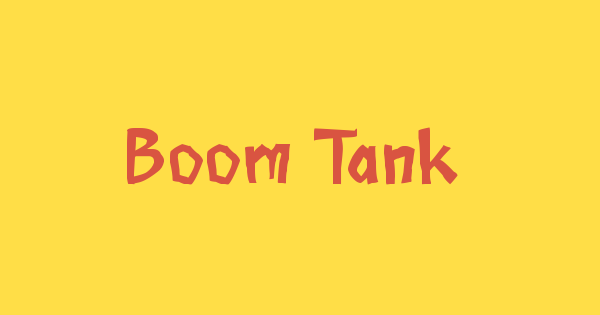 Boom Tank font thumbnail