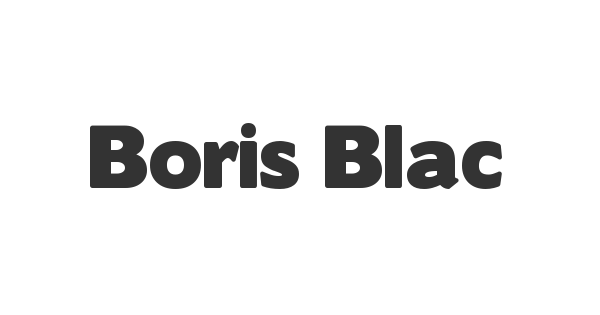 Boris Black Bloxx font thumbnail