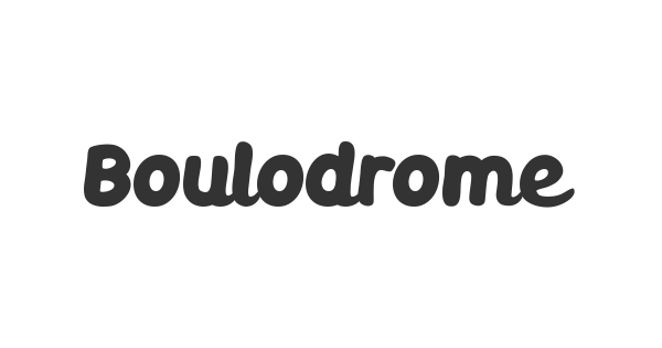 Boulodrome font thumbnail