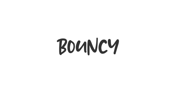 Bouncy font thumbnail