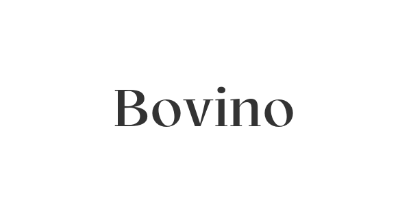 Bovino font thumbnail