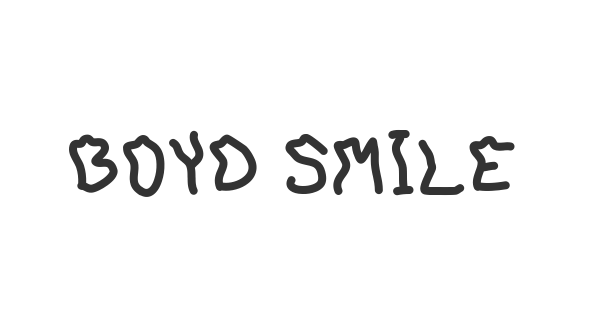 Boyd Smiles font thumbnail