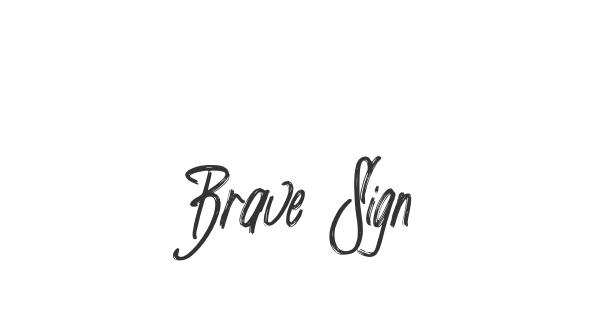 Brave Signature font thumbnail