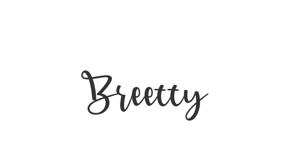 Breetty font thumbnail