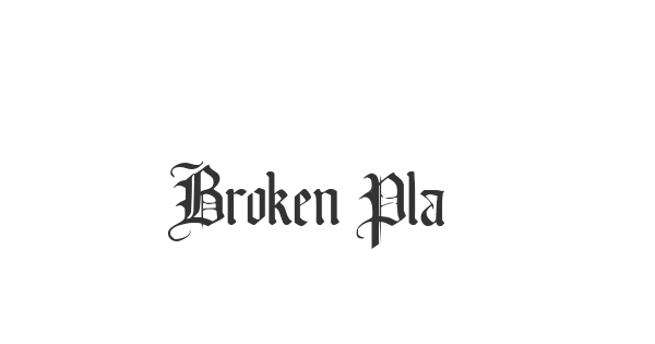 Broken Planewing font thumbnail