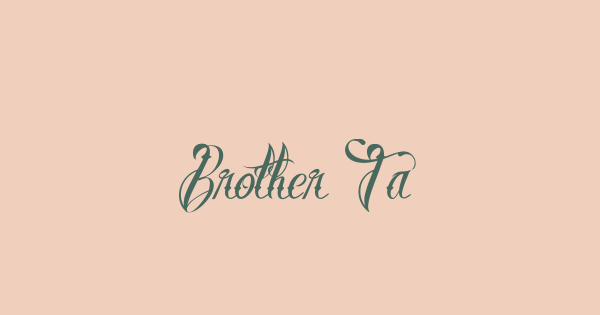 Brother Tattoo font thumbnail