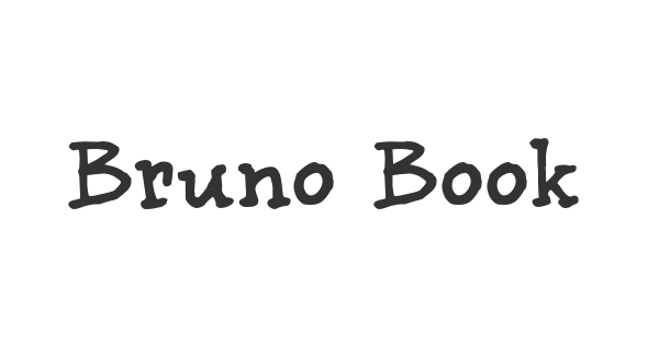 Bruno Book font thumbnail