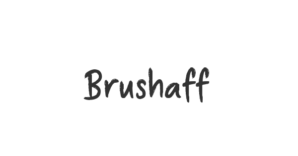 Brushaff font thumbnail