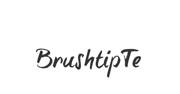 BrushtipTexe font thumbnail