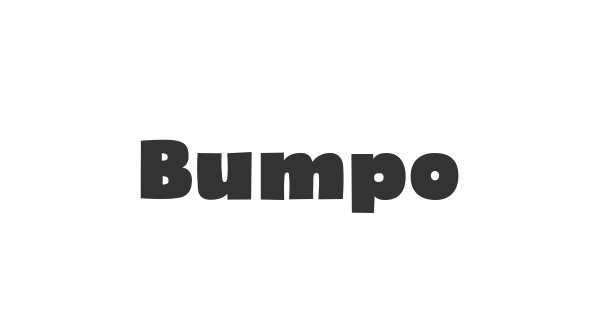Bumpo font thumbnail