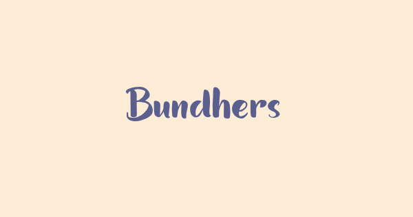 Bundhers font thumbnail