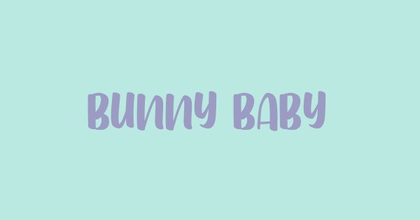 Bunny Baby font thumbnail