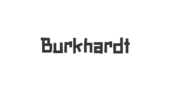 Burkhardt font thumbnail