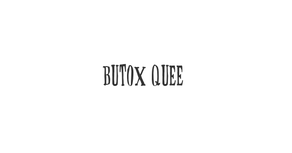 Butox Queen font thumbnail