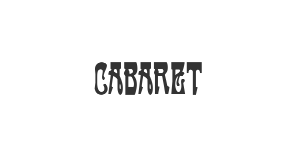 Cabaret font thumbnail