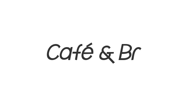 Café & Brewery font thumbnail
