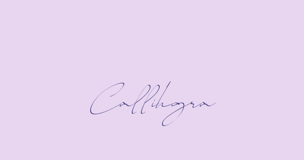 Callihgra font thumbnail