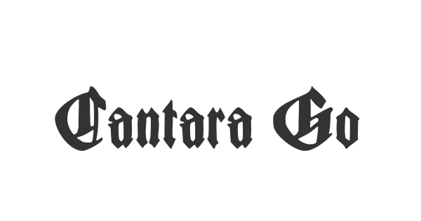 Cantara Gotica font thumbnail
