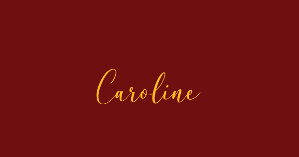 Caroline font thumbnail