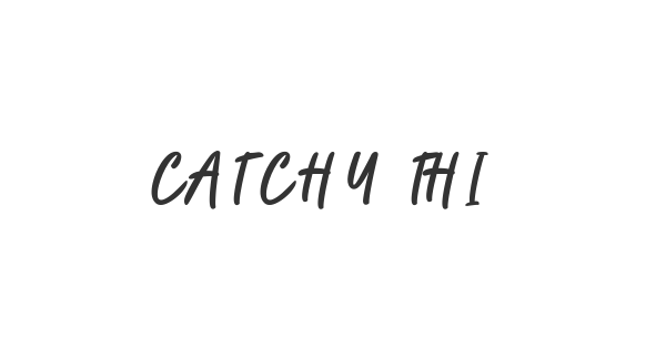 Catchy Things font thumbnail