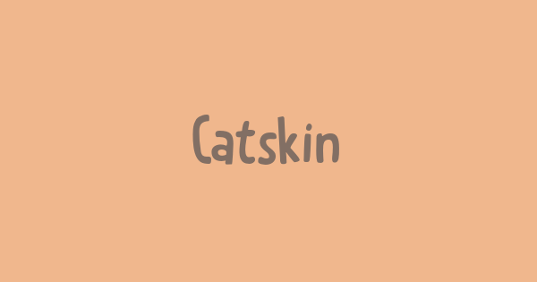 Catskin font thumbnail