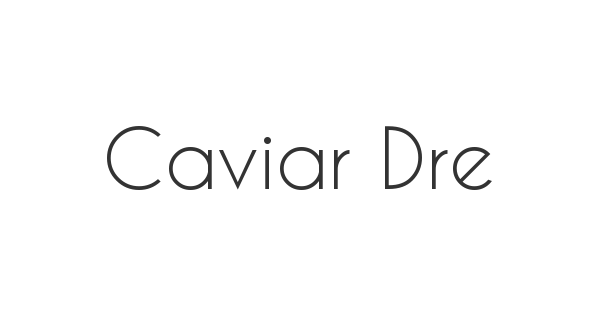 Caviar Dreams font thumbnail