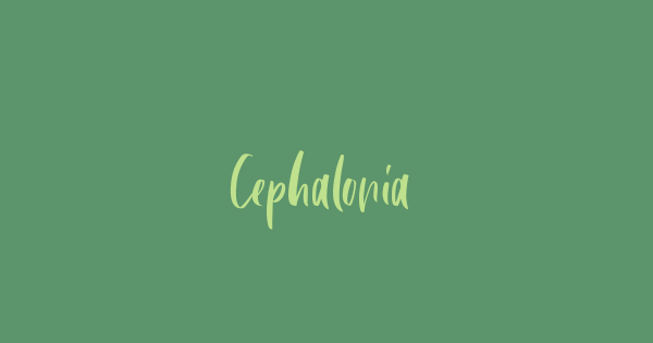 Cephalonia font thumbnail