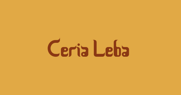 Ceria Lebaran font thumbnail
