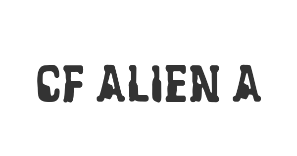CF Alien Abduction font thumbnail
