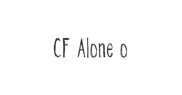 CF Alone on the Earth font thumbnail