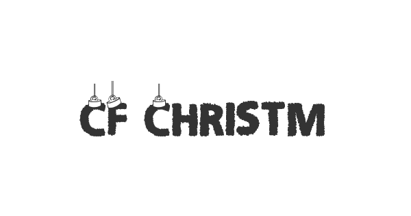 CF Christmas Letters font thumbnail