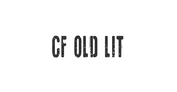 CF Old Lithography font thumbnail