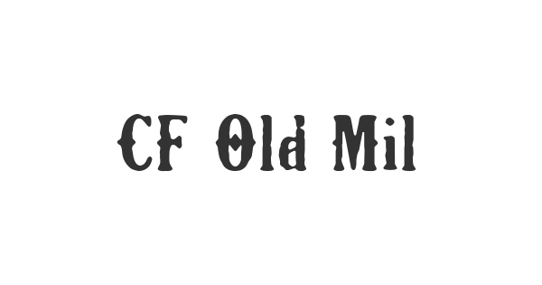 CF Old Milwaukee font thumbnail