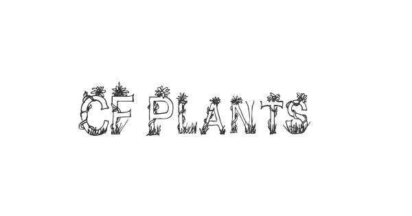 CF Plants and Flowers font thumbnail