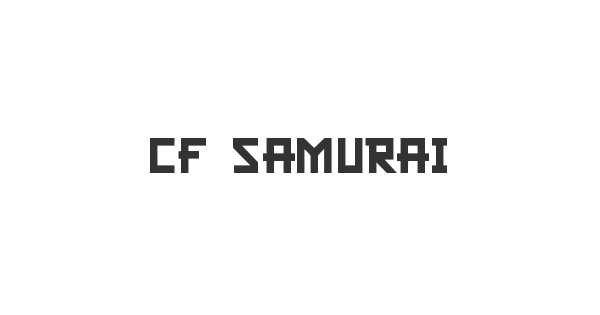 CF Samurai Bob font thumbnail
