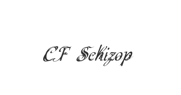 CF Schizophrenia font thumbnail