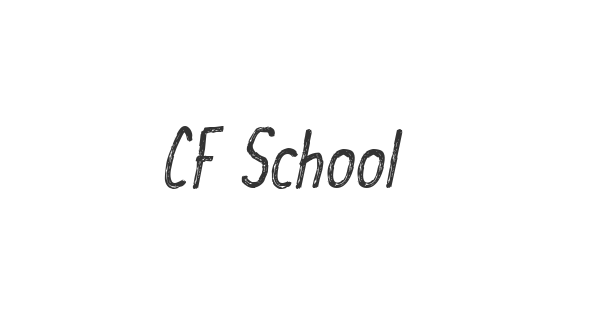 CF School Handwriting font thumbnail