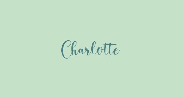 Charlotte font thumbnail