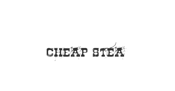 Cheap Stealer font thumbnail