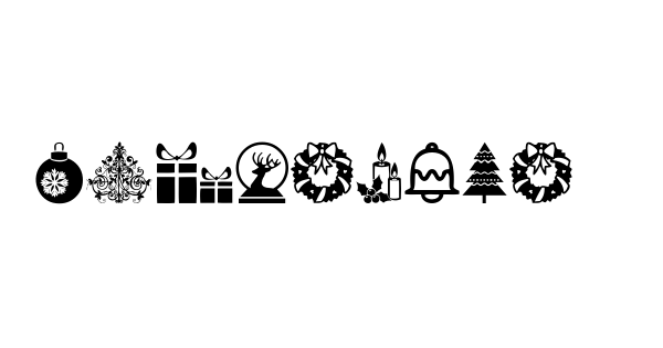 Christmas Icons font thumbnail