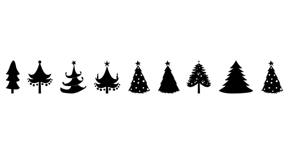 Christmas Trees font thumbnail