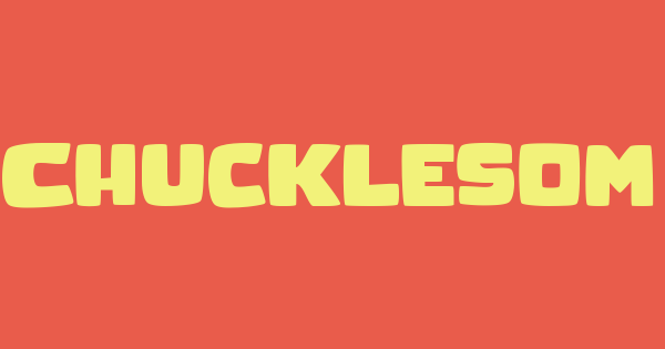 Chucklesome font thumbnail