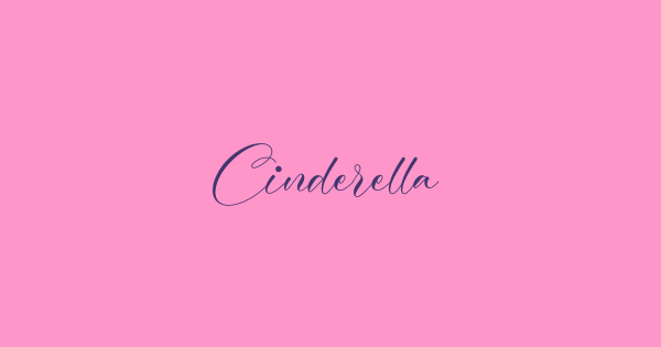 Cinderella font thumbnail