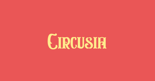 Circusia font thumbnail